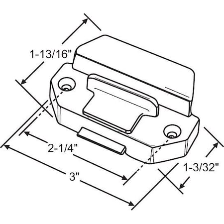 Strybuc Slider Spring Latch Black 50-1508B